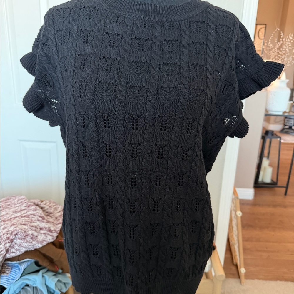 Dokotoo Black Knit Top